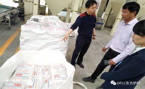 工廠實(shí)地考察，這款鋼纖維耐火澆注料受到了武漢公司的喜愛(ài)！