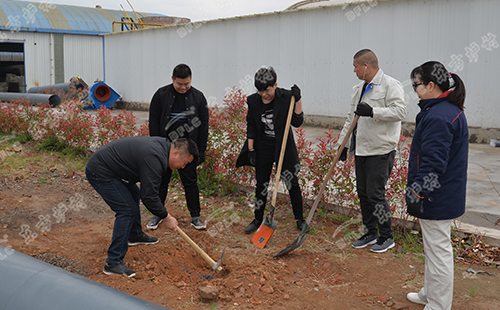 植樹活動 | 綠水青山就是金山銀山，東方爐襯組織員工義務植樹
